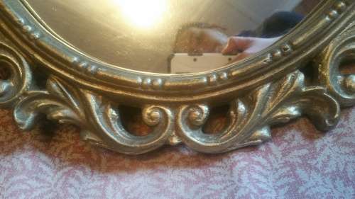 A Stunning Ornate Oval Gilt Framed Mirror