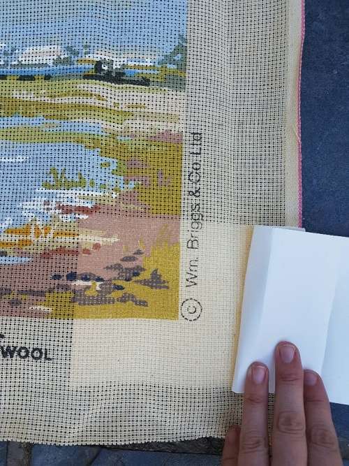 An English Made Coats &Anchor Wool Tapestry Canvas "Spring Morning"