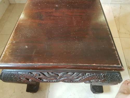 RESERVED FOR SHRISTI Carved Wooden Mother of Pearl inlaid Chinese Chair