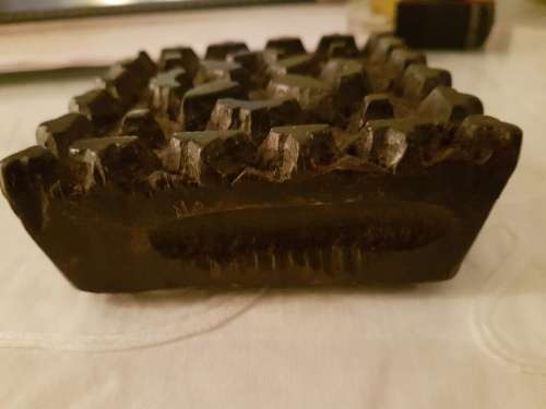 A Vintage Wooden Decorative piece, possibly Indain Textile Stamp
