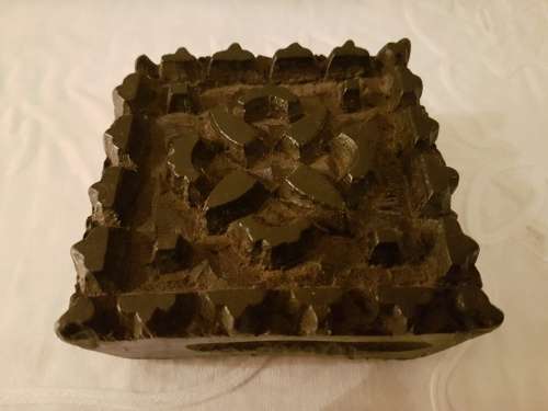 A Vintage Wooden Decorative piece, possibly Indain Textile Stamp