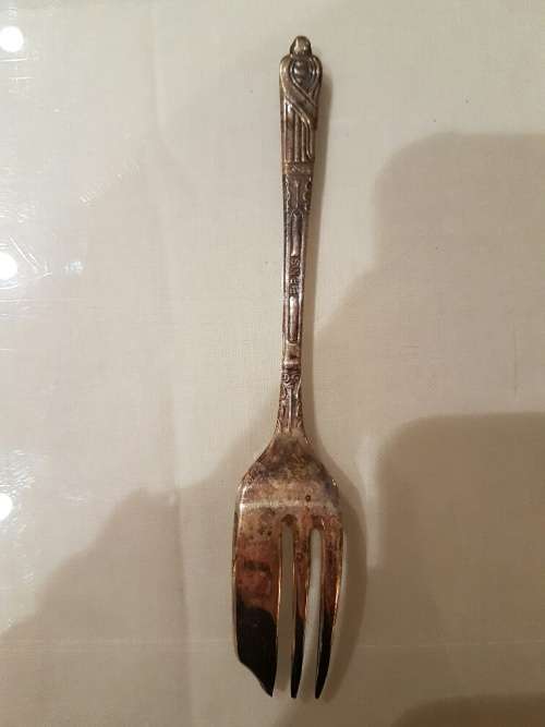 An Assortment of Silver Plated CoffeeSpoons and 4 Cake Forks: Emess Plate, Elwezetta Plateand epns