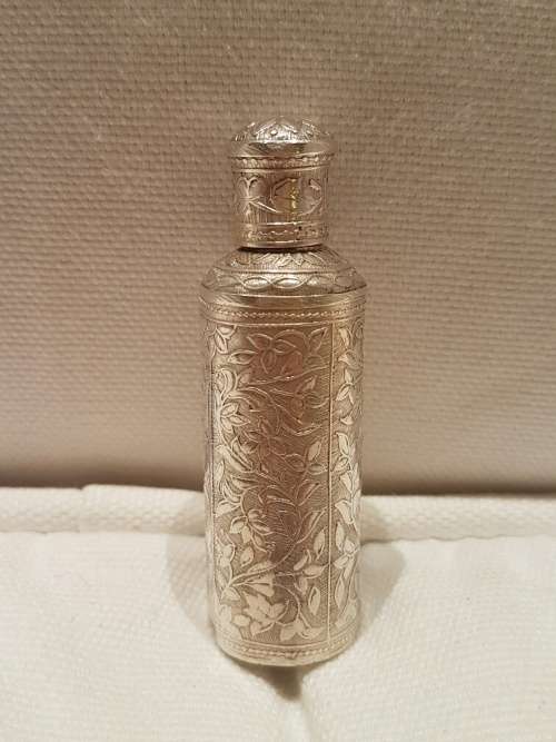 A Stunning Silver Perfume Bottle