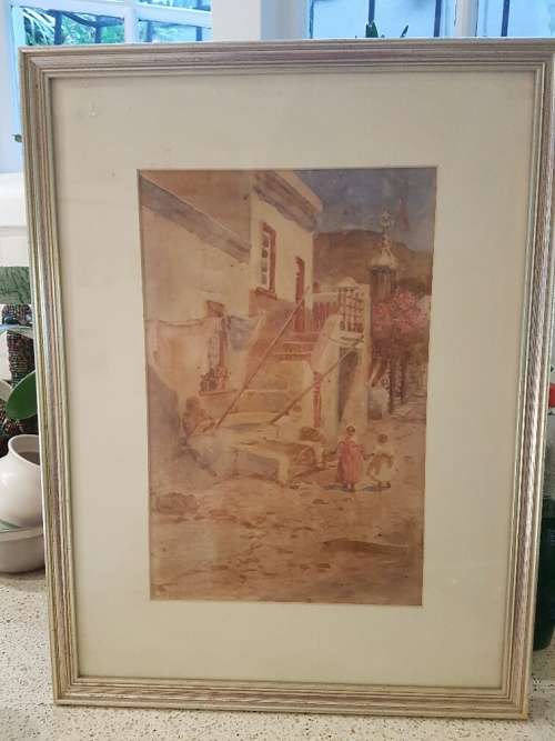 Constance Penstone Water Colour Cape Malay District