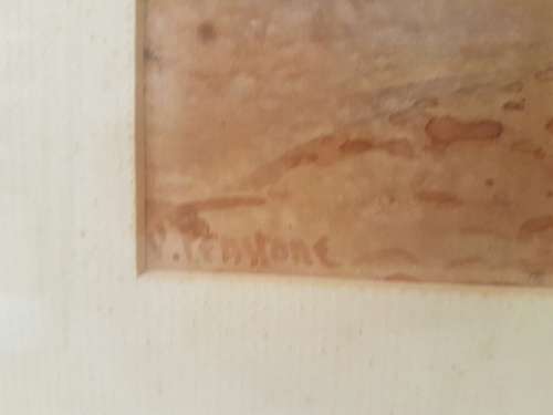 Constance Penstone Water Colour Cape Malay District