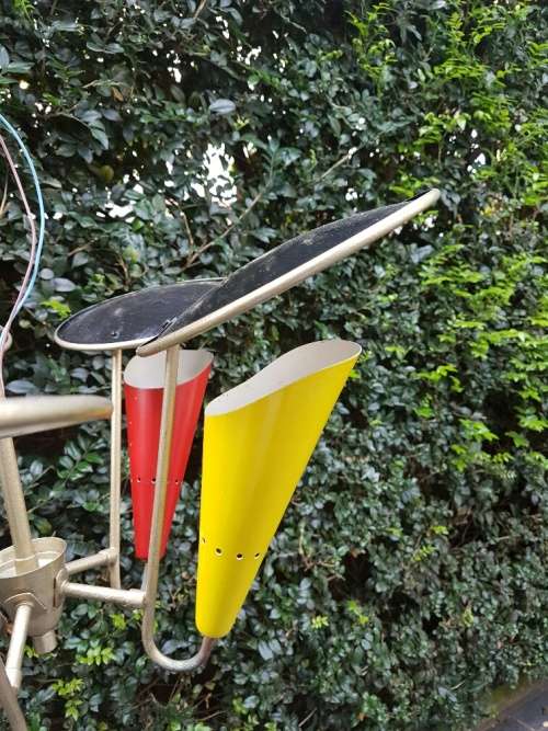 Retro! A Vintage Multi Coloured 5 light Ceiling light
