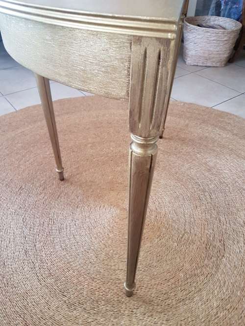 A Lovely Gilt Half Moon Table