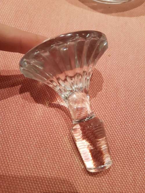 A Magnificent Baccarat Clear Crystal Wine Decanter and Stopper Massena