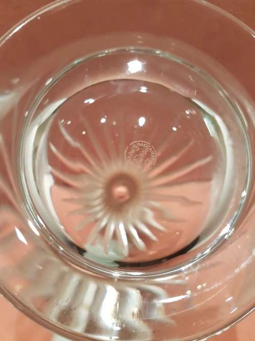 A Magnificent Baccarat Clear Crystal Wine Decanter and Stopper Massena