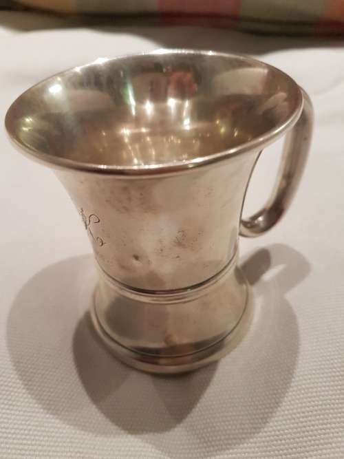 A Silver Christening Jug Engraved Birmingham 1913 H Matthews 86grams