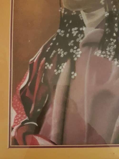 Pastel Drawing of a Sangoma Signed Khanya