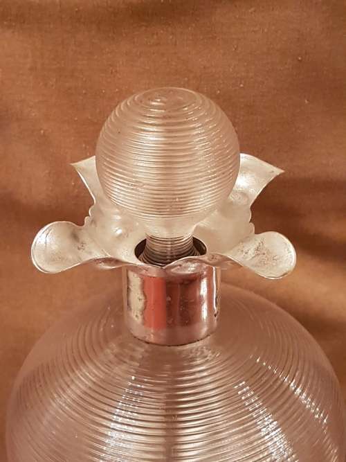 Outstanding A Must See Vintage Mappin and Webb Glug Glug Decanter with Ribbed Glass Silver Collar