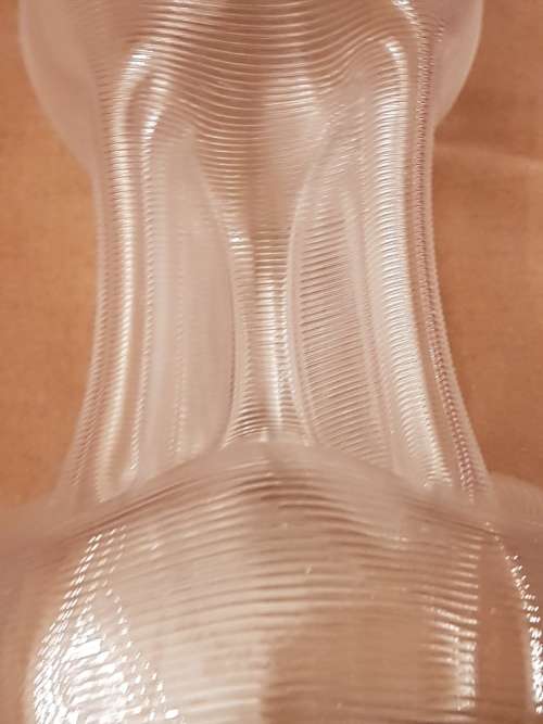 Outstanding A Must See Vintage Mappin and Webb Glug Glug Decanter with Ribbed Glass Silver Collar