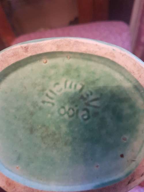 Art Deco Green Vermont South African Porcelain Vase