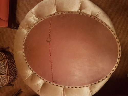 A Lovely Gilt Oval Beveled Mirror