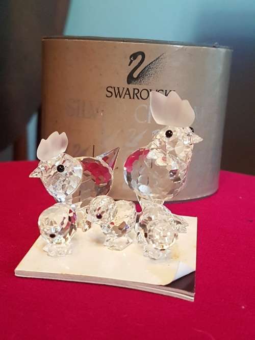 Swarovski Chicken Family