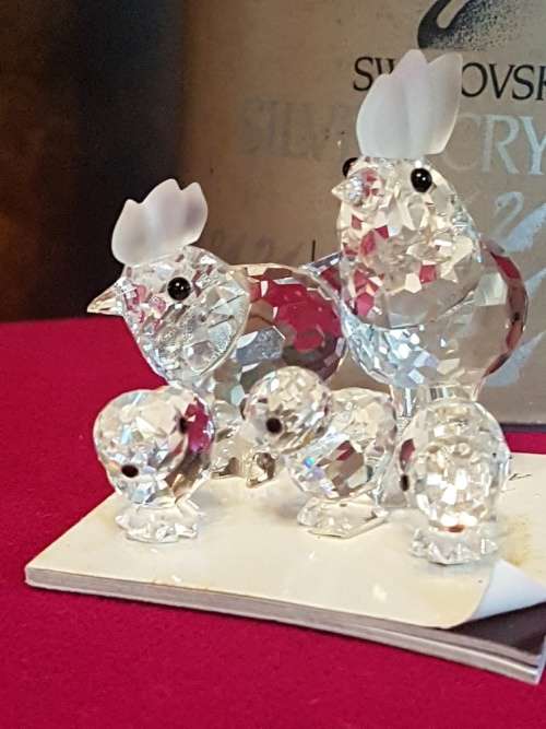 Swarovski Chicken Family