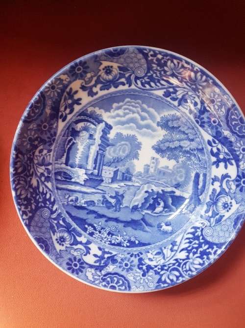 FOR Simone ONLY A Pair of Italian Copeland Spode Blue Cereal Bowls