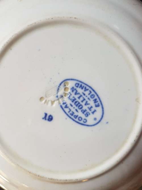 FOR Simone ONLY A Pair of Italian Copeland Spode Blue Cereal Bowls