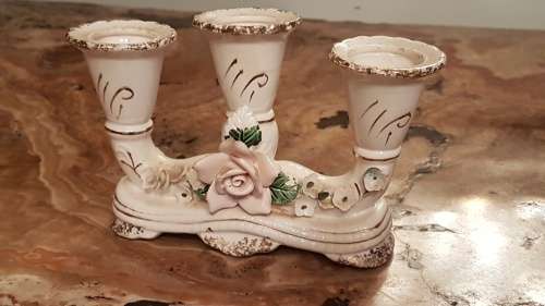 3 Candle Stick Holder with Roses