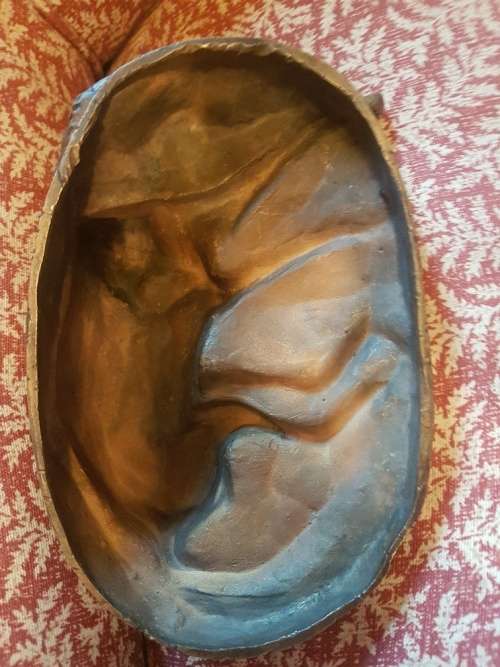 E. Fremiet Cast Bronze of a Reclining Bloodhound No 81