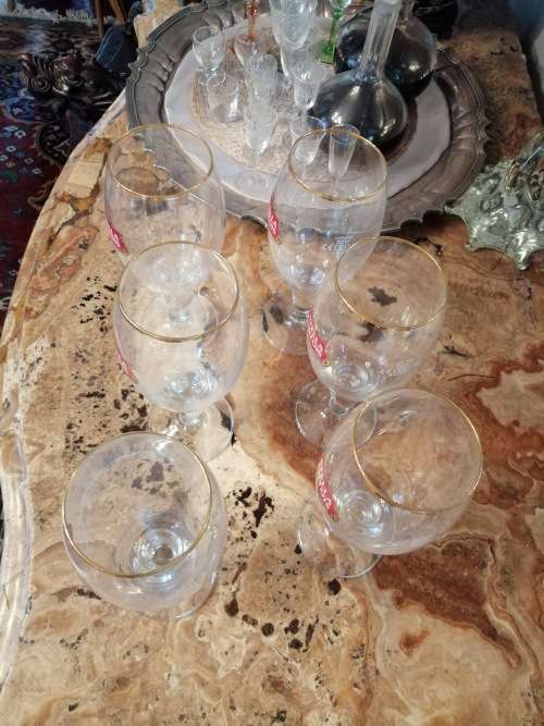 6 Stella Atois Belgium Ritzenhoff Beer Glasses 50cl