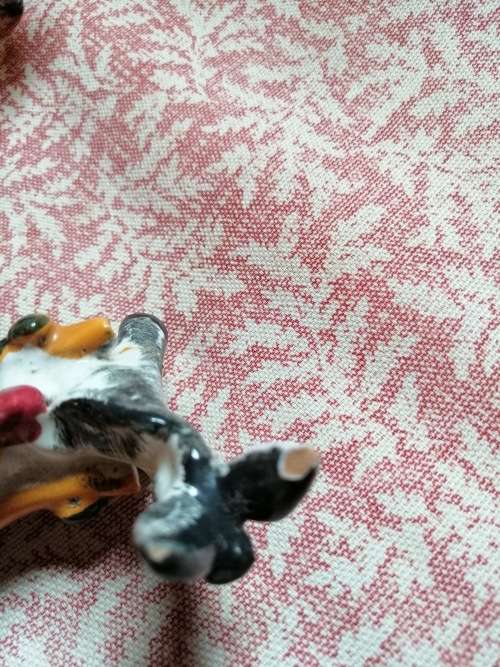 A Pair of Italian Hand Painted Donkey Salts