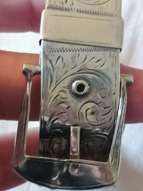 Sterling Silver Belt Buckle Bangle Chester 1953 Joseph Smith and Sons