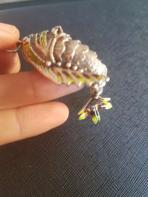 A Large Neri Articulated Italian Silver and Enamel Fish Pendant