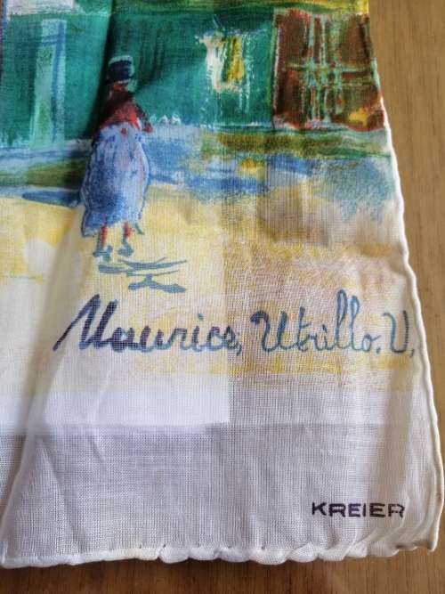 Kreier Silk Handkerchief Monmartre 1964