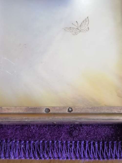 Stunning Japanese Crafted Silver Mother of Pearl Clock
