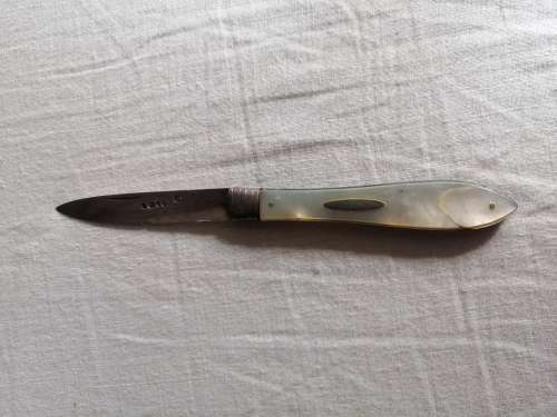 Mother of Pearl and Silver Pocket  Knife