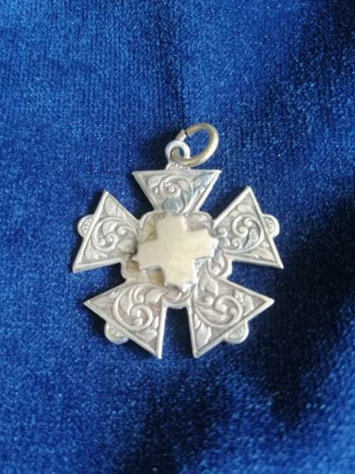 Israel Silver Mafeka Cross Fob/ Pendant