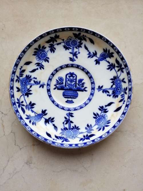 Minton Delf Pattern Dish/Saucer 17cm