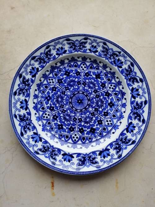 Royal Semi Porcelain Indian Ornament Booths Plate