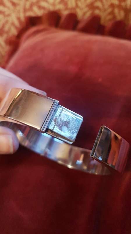 Sleek and Modern Silver Bracelet `YOLO You only live once`