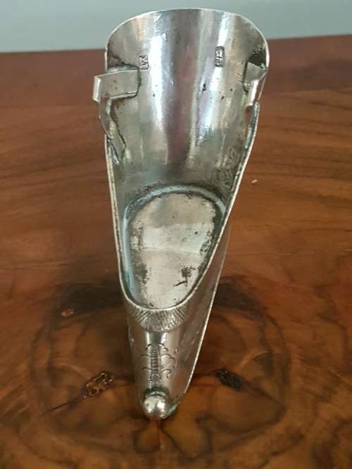 Chinese Export Silver Salt in the shape of a Shoe