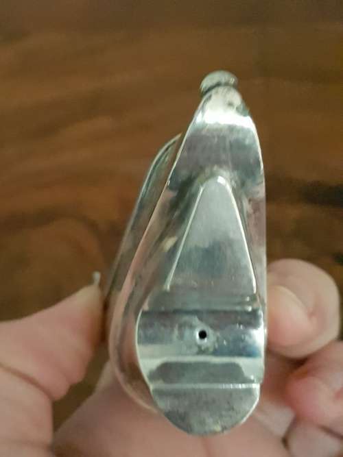 Chinese Export Silver Salt in the shape of a Shoe