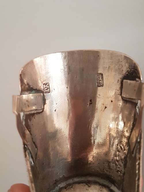 Chinese Export Silver Salt in the shape of a Shoe