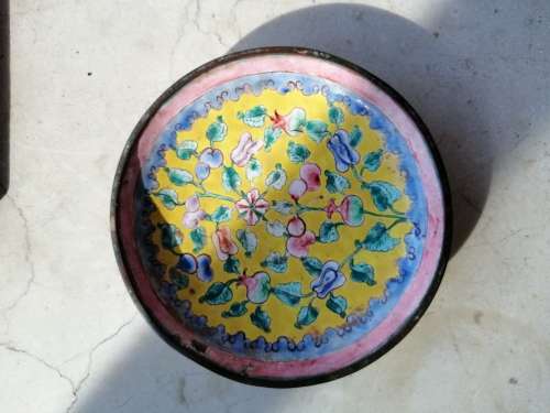 Canton Enamel Republic Period Trinket dish