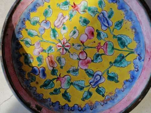 Canton Enamel Republic Period Trinket dish