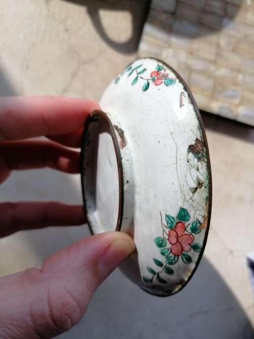 Canton Enamel Republic Period Trinket dish