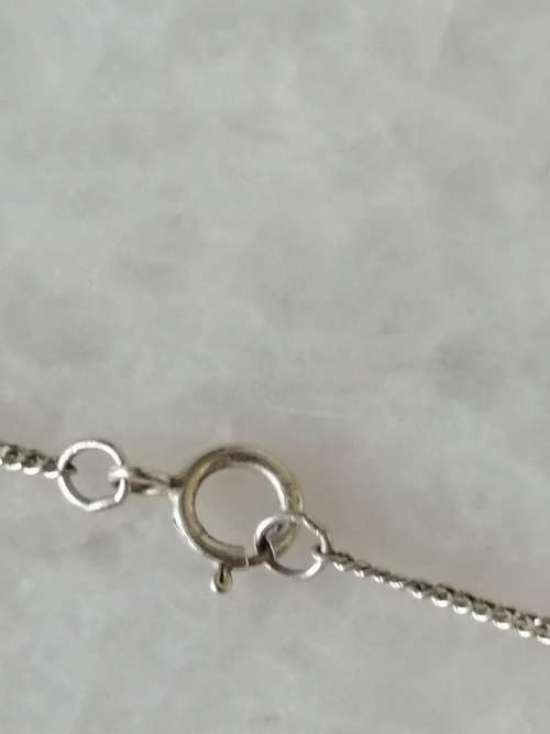 Classic Etched Silver Locket and Chain