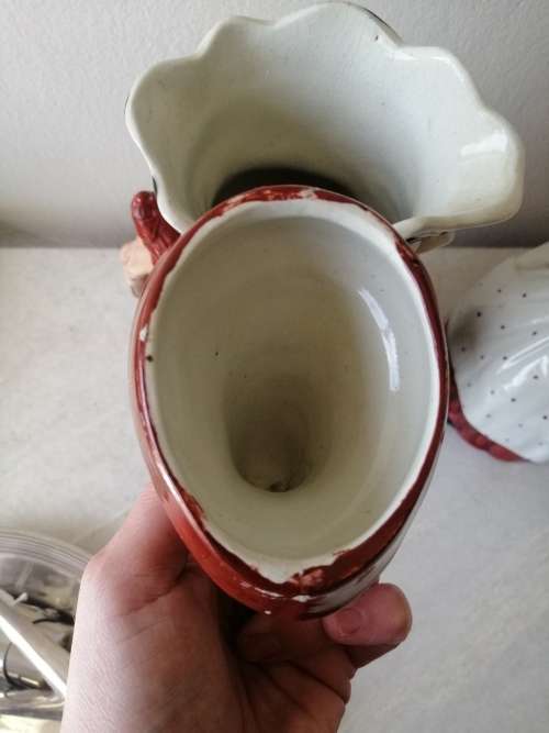 Victorian Staffordshire Punch and Judy Character Jugs