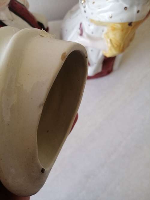Victorian Staffordshire Punch and Judy Character Jugs