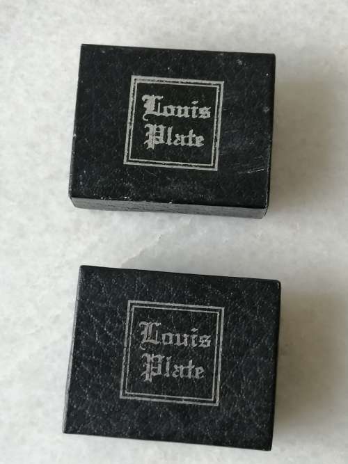 2 Pairs of  Boxed Louis Plate Salt and Pepper Sets