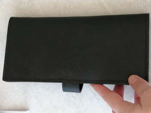 Black Leather SA Tourism Travel Wallet