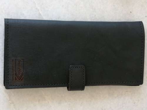 Black Leather SA Tourism Travel Wallet