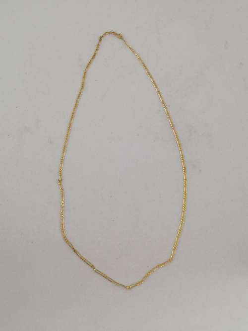 Italian 9K Yellow Gold Figaro Chain