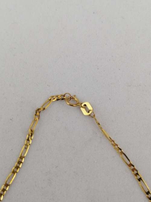 Italian 9K Yellow Gold Figaro Chain